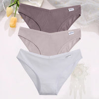 Set de 3 Panties de Algodón Hipoalergénicas de Talle Bajo
