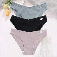 Set de 3 Panties de Algodón Hipoalergénicas de Talle Bajo