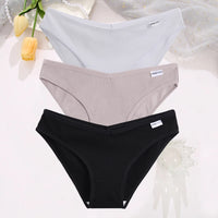 Set de 3 Panties de Algodón Hipoalergénicas de Talle Bajo