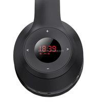 X5 Wireless FM/AM Radio Headphones – Over-Ear Headset with LCD Display & 650mAh Battery