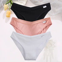 Set de 3 Panties de Algodón Hipoalergénicas de Talle Bajo