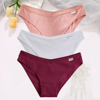 Set de 3 Panties de Algodón Hipoalergénicas de Talle Bajo