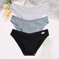 Set de 3 Panties de Algodón Hipoalergénicas de Talle Bajo