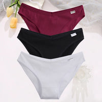 Set de 3 Panties de Algodón Hipoalergénicas de Talle Bajo