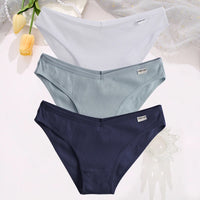 Set de 3 Panties de Algodón Hipoalergénicas de Talle Bajo