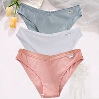 Set de 3 Panties de Algodón Hipoalergénicas de Talle Bajo