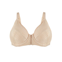 Grace - Silk & Organic Cotton Full Cup Front Zip Wired Bra