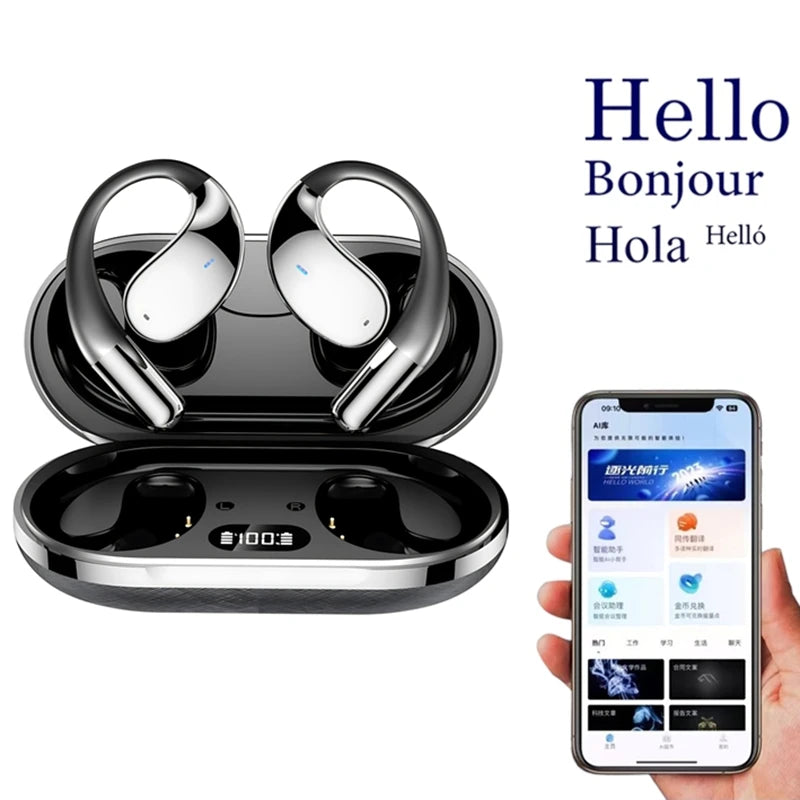 Q39 OWS Wireless Earbuds with AI Language Translator | Bluetooth 5.4 | ENC + HiFi Bass
