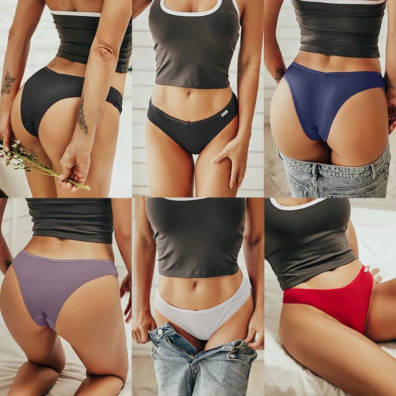 Set de 5 Panties de Algodón Hipoalergénico para Mujer