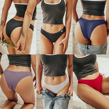 Set de 5 Panties de Algodón Hipoalergénico para Mujer
