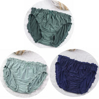 3-Pack Plus Size Ice Silk Modal Briefs – Soft High-Elasticity Women's Underwear (4XL–6XL)