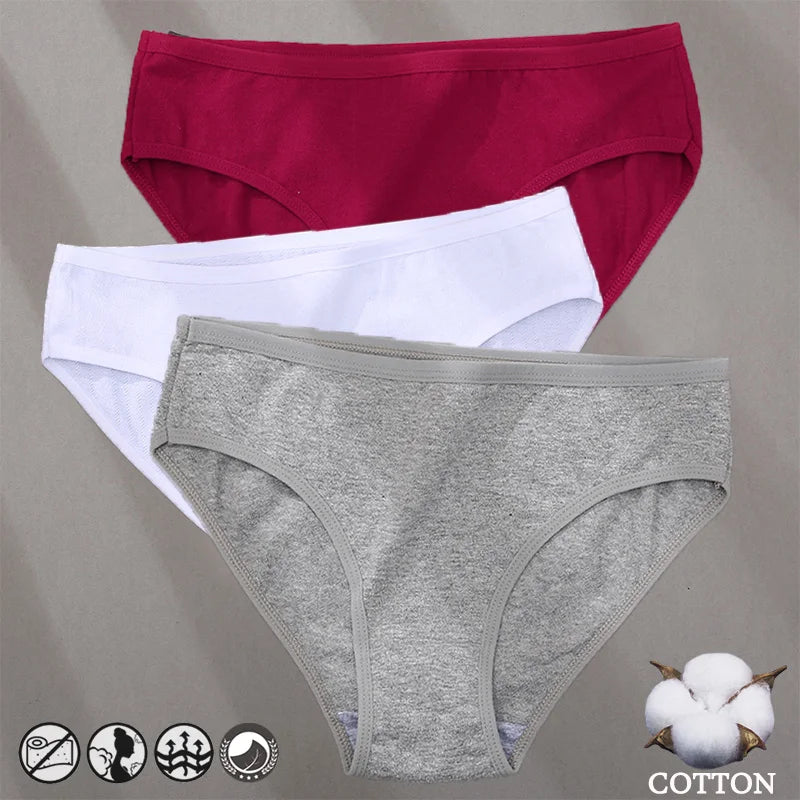 Bragas de Algodón Jacquard Hipoalergénicas para Mujer