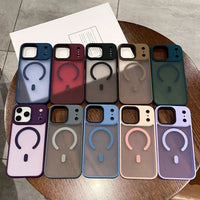 Magnetic Case for iPhone 15 16 Pro Max 17 Air Matte Clear Cover for iPhone 17 Pro Max Magnetic Phone Case