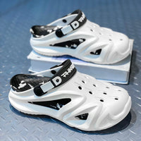 Platform EVA Clogs - Adjustable Strap Camouflage Slides for Men