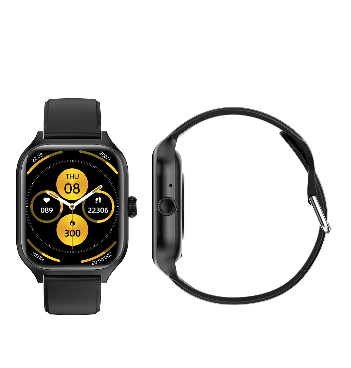 HW3 Plus Smart Watch 2.04" AMOLED GPS ECG NFC IP67