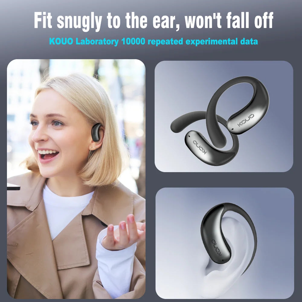 Wholesale Low Latency Over-Ear Hook Design ENC Mic for 5.4 IPX5 Waterproof 3D Sound LED Touch Control Gaming Headset