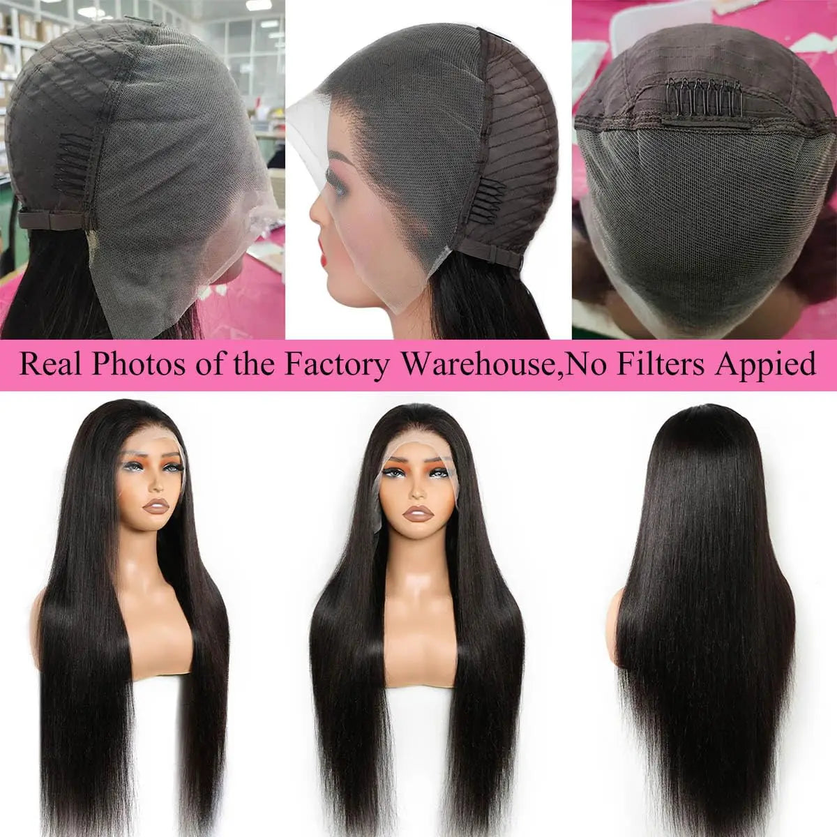 AngelBella 13x4 Lace Front Wig - Brazilian Virgin Human Hair