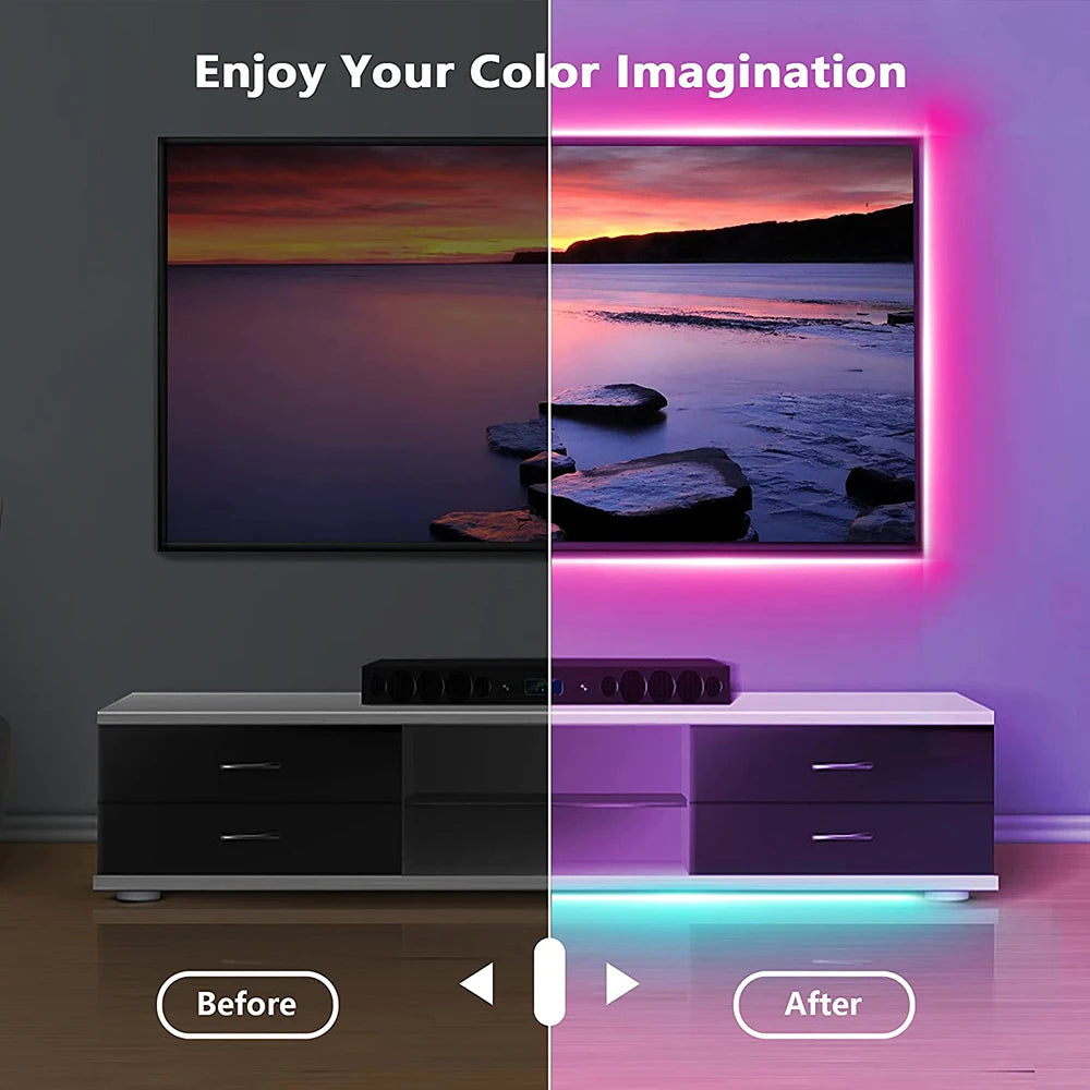 Bluetooth RGB LED Strip Light | 5V USB 5050 SMD Smart App Control