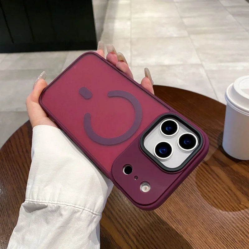 Magnetic Case for iPhone 15 16 Pro Max 17 Air Matte Clear Cover for iPhone 17 Pro Max Magnetic Phone Case