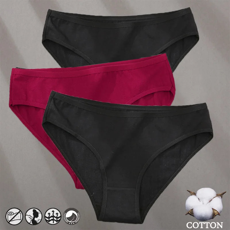 Bragas de Algodón Jacquard Hipoalergénicas para Mujer
