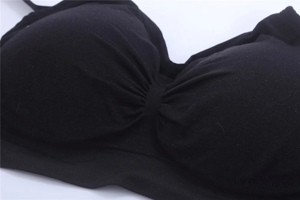 Plus Size Nursing Bra – Adjustable Straps & Removable Cups Wire-Free Maternity Bra