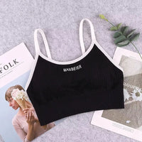 Women's Cotton Sports Bra | Soft Crop Top Tube Bra for Gym & Everyday Comfort