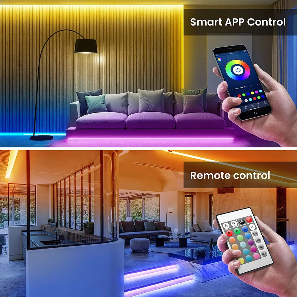 Bluetooth RGB LED Strip Light | 5V USB 5050 SMD Smart App Control