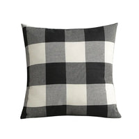 CANIRICA Letter Print Cushion Cover 45x45cm | Faux Linen Decorative Pillow Case