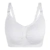Plus Size Seamless Nursing Bra – Wire-Free Four Hook-Eye Closure Maternity Bra for Breastfeeding