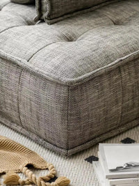 AOMISI Modular Velvet Sofa - Minimalist Square Sectional