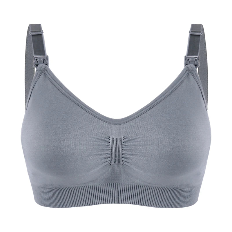 Plus Size Nursing Bra | Seamless Wire-Free Maternity Bralette with Removable Pads (M–XXL)