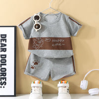 Kids Cotton Cartoon Summer 2-Piece Outfit Set