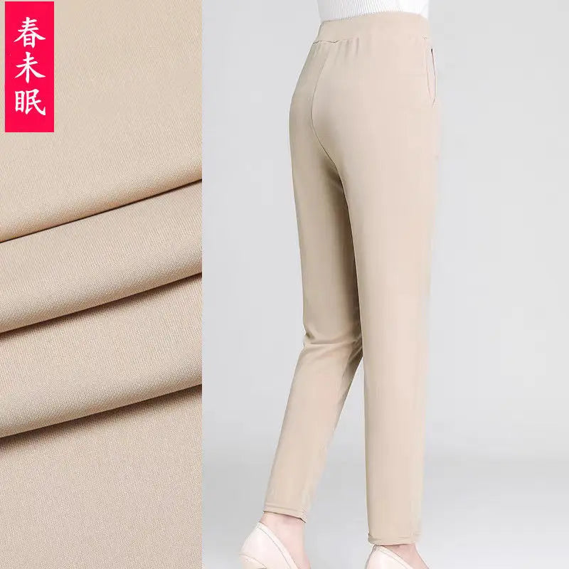 Pantalones Casuales de Algodón para Mujer - Bordados Estilo Boho