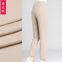 Pantalones Casuales de Algodón para Mujer - Bordados Estilo Boho