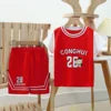 Boys Athletic Sports Set - Polyester Jersey & Shorts 2-Piece
