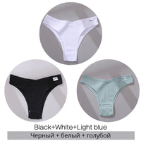 Set de 3 Panties de Algodón Hipoalergénico sin Costuras para Mujer