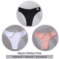 Set de 3 Panties de Algodón Hipoalergénico sin Costuras para Mujer