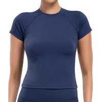 Women's Quick-Dry Crop Top | 4-Way Stretch Yoga & Running Shirt