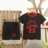 Boys Athletic Sports Set - Polyester Jersey & Shorts 2-Piece