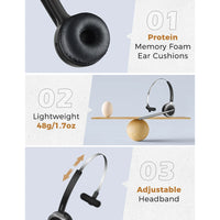 Audífonos Bluetooth Mpow M5 - Manos Libres para Oficina y Conductores (1 o 2 Pack)