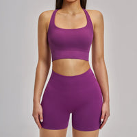 Women's 3-Piece Seamless Activewear Set — High Waist Tracksuit, Quick Dry Yoga Gym Wear