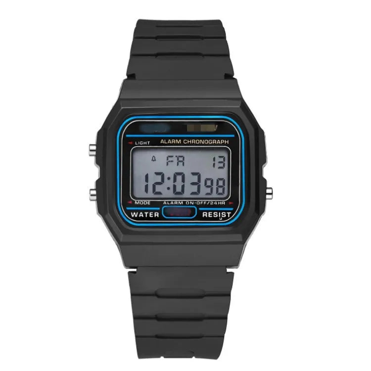 BN-F91 Harajuku Style Digital Watch – Acrylic Band, Luminous, Unisex Fashion Watch