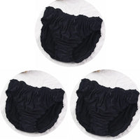3-Pack Plus Size Ice Silk Modal Briefs – Soft High-Elasticity Women's Underwear (4XL–6XL)