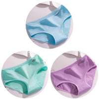 Set de 3 Panties de Algodón - Ropa Interior de Talle Medio Tallas Plus