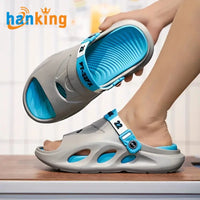 Ehanking Men's Classic Platform EVA Slides - Quick-Dry Beach Sandals