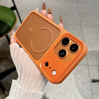For 17 Pro Max Plain Matte Magnetic Protective Phone Case with AI Button