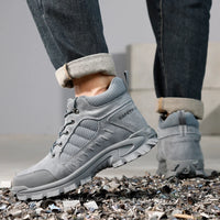 GUYISA Steel Toe Rubber Mesh Safety Shoes Anti-impact And Puncture-resistant High Top Men