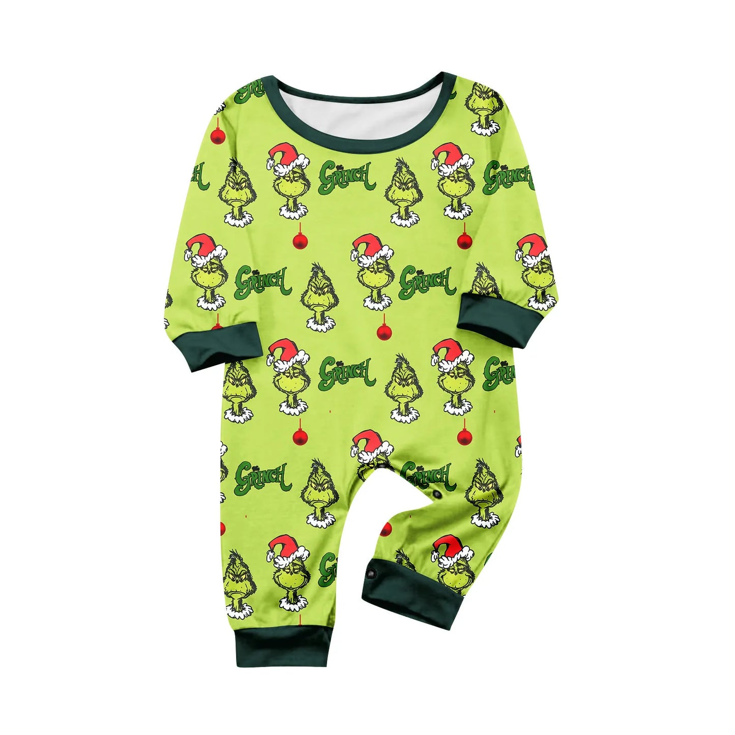 Drop Shipping New Autumn Winter Crew Neck Family Matching Pajamas Christmas Parent-child Wear Long Sleeve Xmas Family PJS