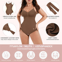 Seamless Thong Bodysuit Shapewear - Full Body Tummy Control