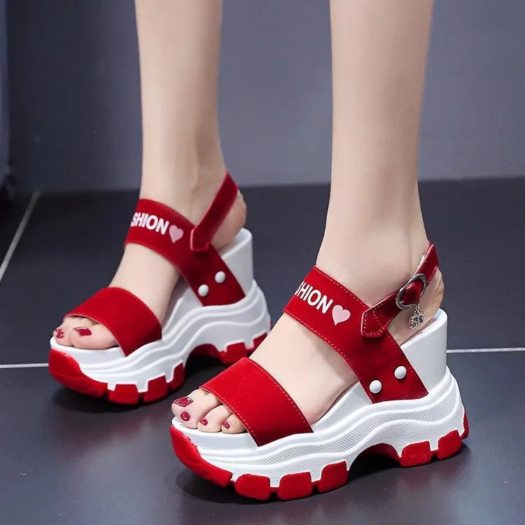 Women's Fairy Style Platform Wedge Sandals - Summer Thick Sole Heels